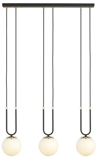 Lustră pe cablu GLAM 3xE14/10W/230V negru