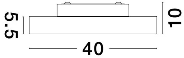 Plafoniera LED moderna design slim PERFECT 40cm alba 3000K Dimmable