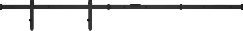 vidaXL Set glisare ușă mini pentru dulap, oțel carbon, 152 cm