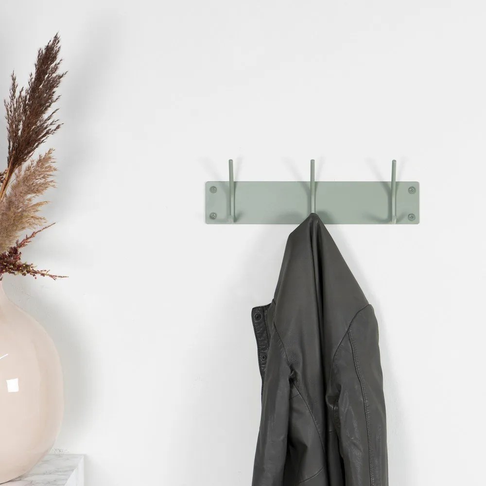 Cuier de perete verde prăfuit din metal 40 cm Fusion – Spinder Design