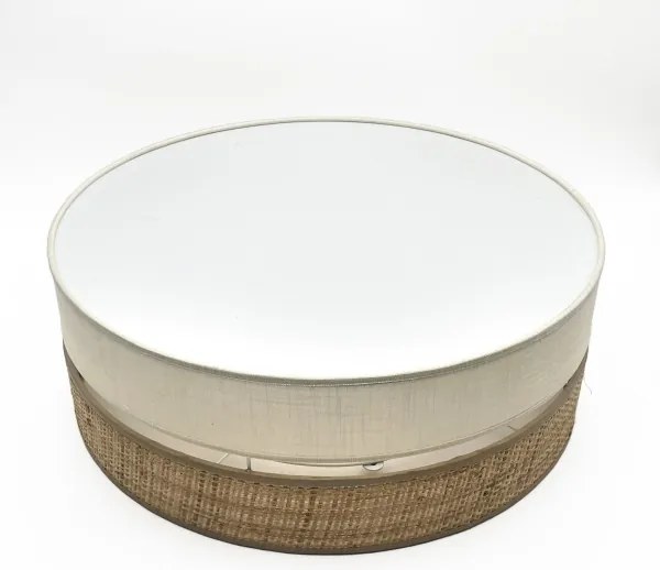 Plafonieră LED SIRJA BOHO LED/36W/230V Ø 45 cm bej/crem