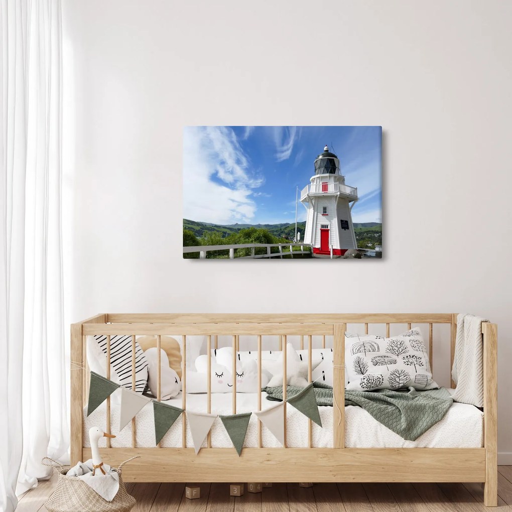 Tablou cu farurile Akaroa, Nooua Zeelanda (90x60 cm)