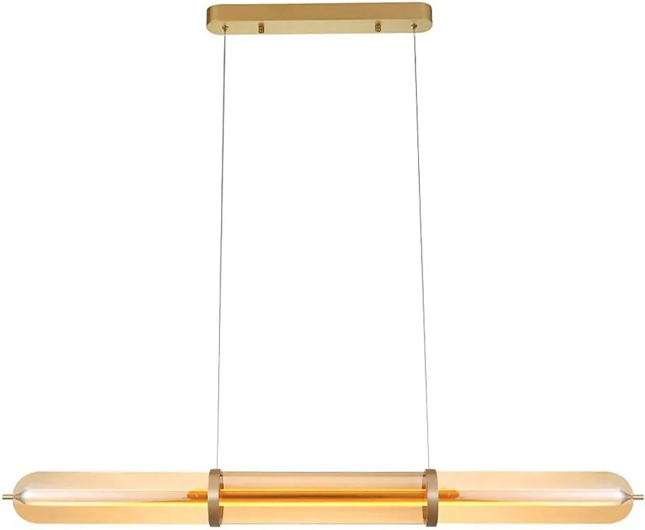 Lustră LED pe cablu ELIANA LED/34W/230V auriu