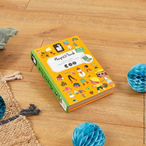 Janod - Set interactiv magnetic MAGNETIBOOK anotimpuri