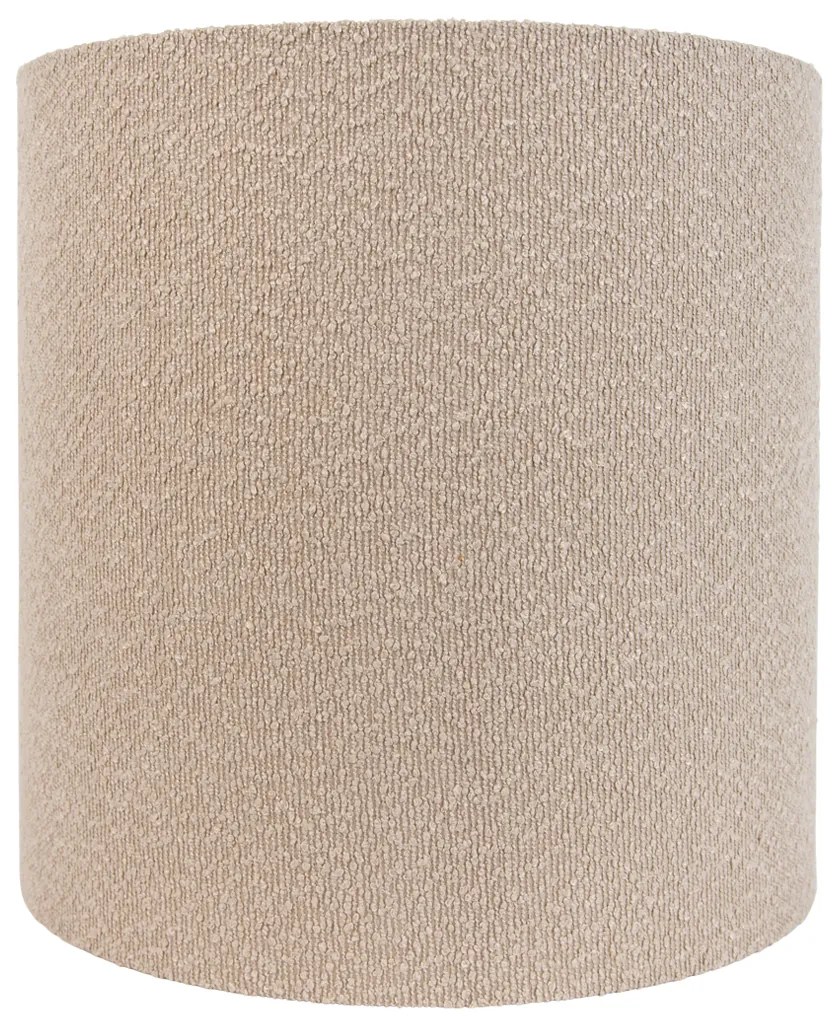 Abajur din material textil bej cu material tip teddy 40/40/40