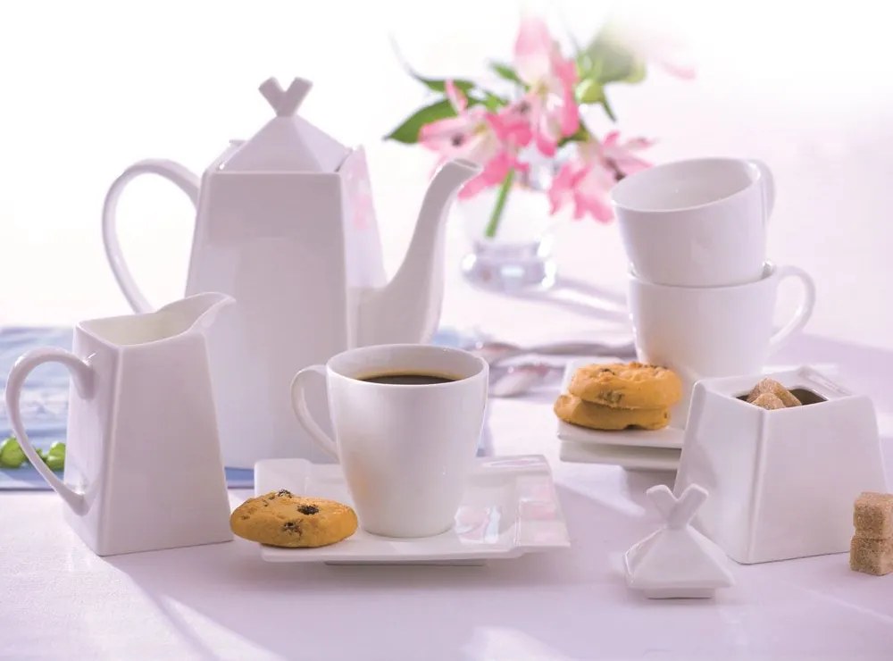 Serviciu servire cafea, 17 piese, 6 persoane, Kubiko