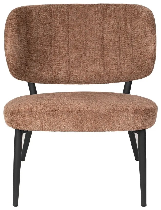 Fotoliu portocaliu/maro Sanne – White Label