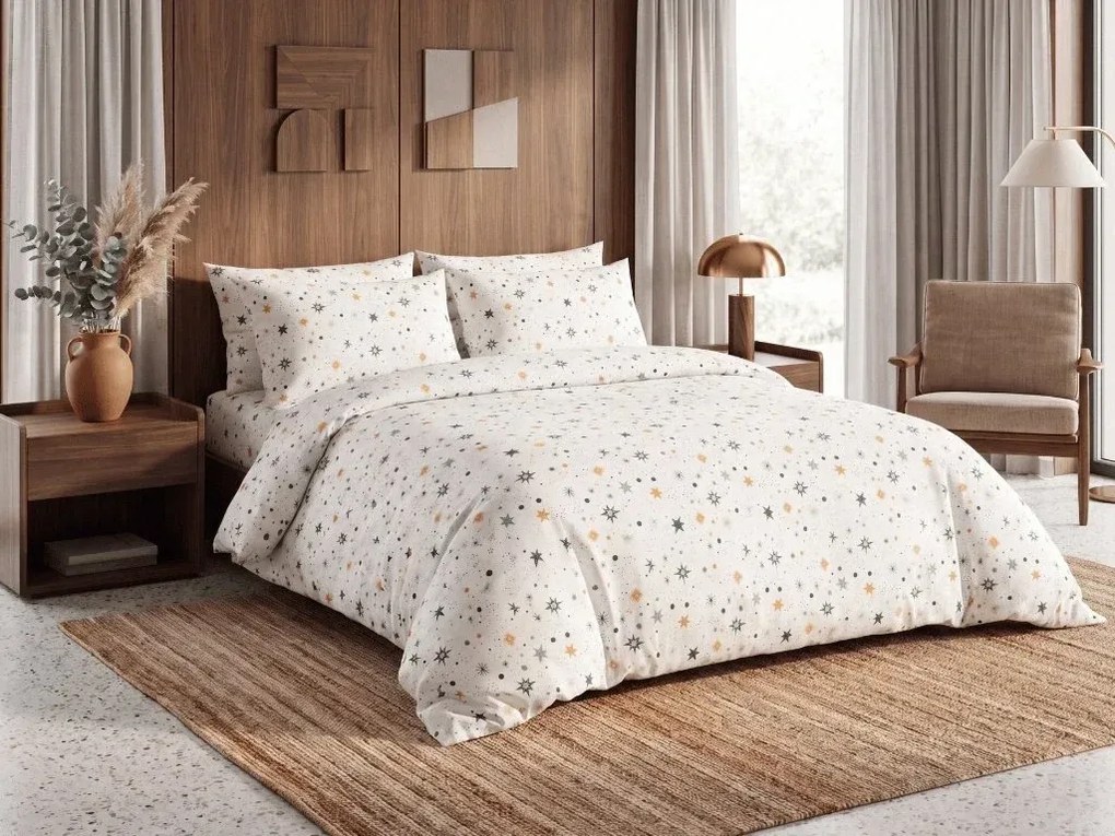 Lenjerie de pat creponata ASTORIA POLY crem Dimensiune lenjerie de pat: 70 x 90 cm | 140 x 200 cm