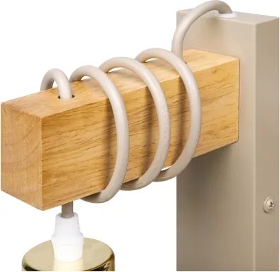 Lampă de perete ELEN 1xE27/35W/230V bej/auriu/maro