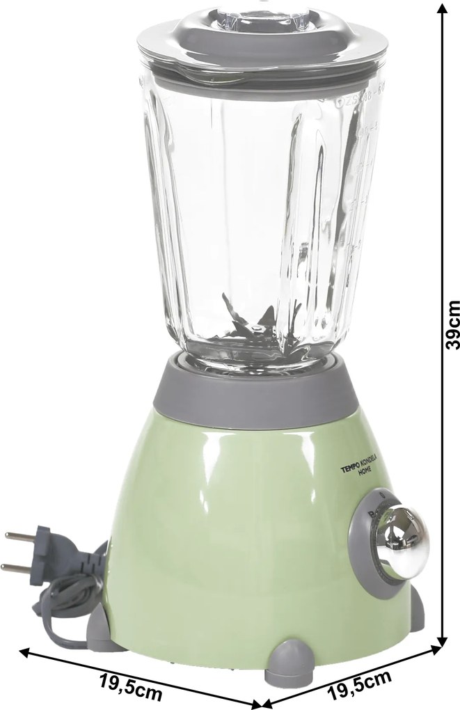 Mixer de masă în stil retro, 1,5 l, neo mentă / gri, CARSON