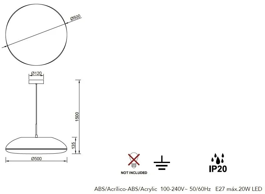 Lustra/Pendul design modern KAZZ 6L lemn