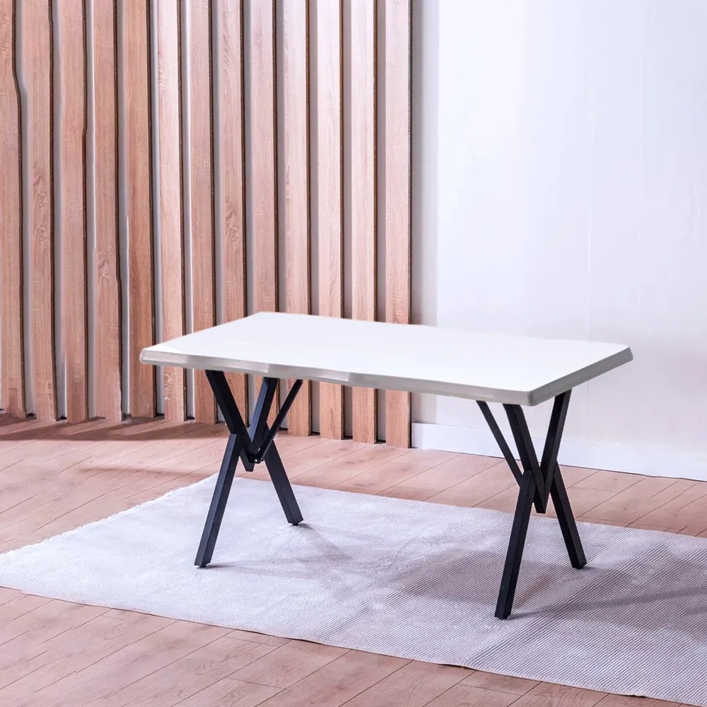 Masă Barton Alba din MDF, Pentru Bucătărie sau Living