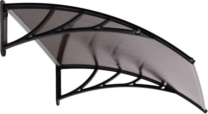 Acoperiș din policarbonat deasupra ușii din față - fum