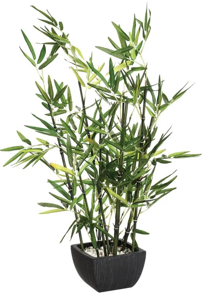 Flori artificiale - bambus într-un ghiveci