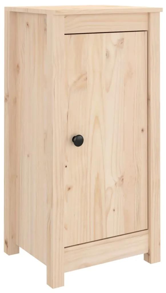Servanta, 40x35x80 cm, lemn masiv de pin 1, Maro, Dulap lateral cu 1 usa