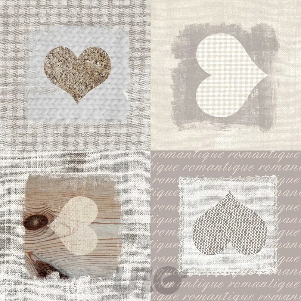 Față de masă lavabilă 140x300 cm Cozy coeur – douceur d'intérieur