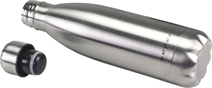Resigilat: Termos Beper BI.505, 500 ml, Pereti dubli, Fara BPA, Otel inoxidabil, Inox