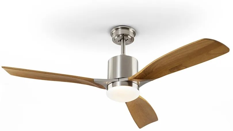 Lustra cu Ventilator, iluminat LED si telecomanda, lame din lemn, Anemos SV-427166