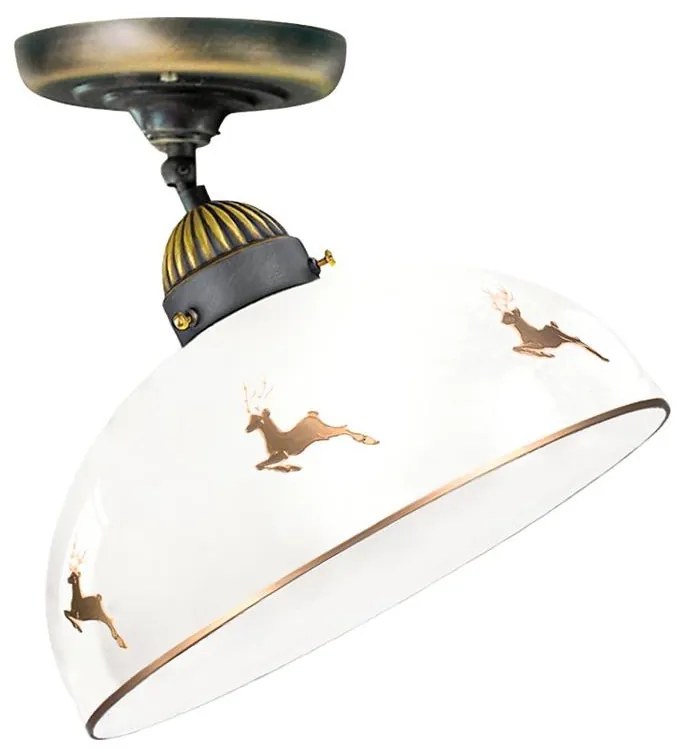 Kolarz 731.10.151 - Lustru aplicat NONNA 1xE27/75W/230V Ø 30 cm, elemente în formă de coarne de cerb, aur roz