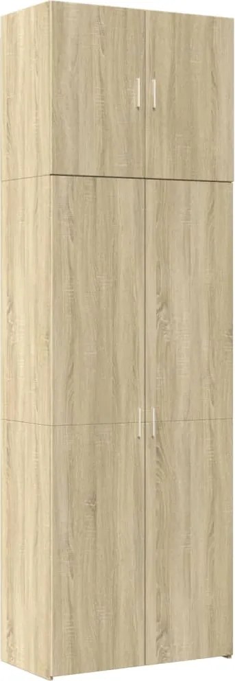 vidaXL Dulap înalt, stejar sonoma, 80x42,5x249 cm, lemn prelucrat