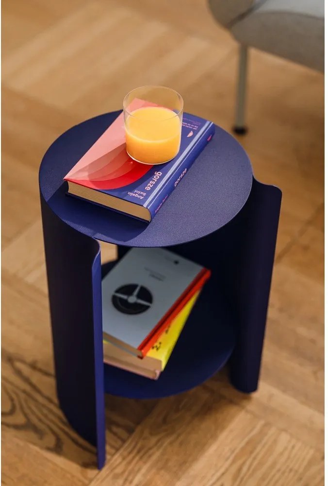 Măsuță auxiliară rotundă din oțel ø 32 cm Wa – noo.ma