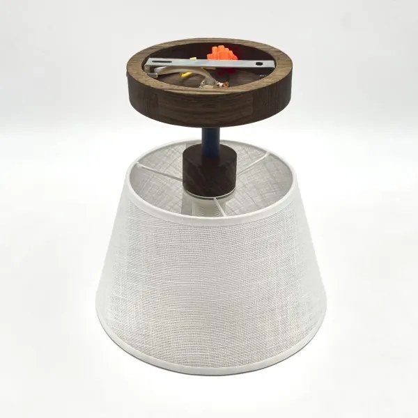 Lustră LED aplicată Brilagi ANTHONY 1xE14/60W/230V stejar nuc/alb