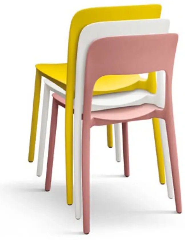 SCAUN ROSINNA -POLIPROPILENA- HORECA - ROZ