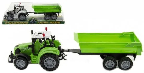 Tractor cu remorcă și basculantă din plastic 35cm