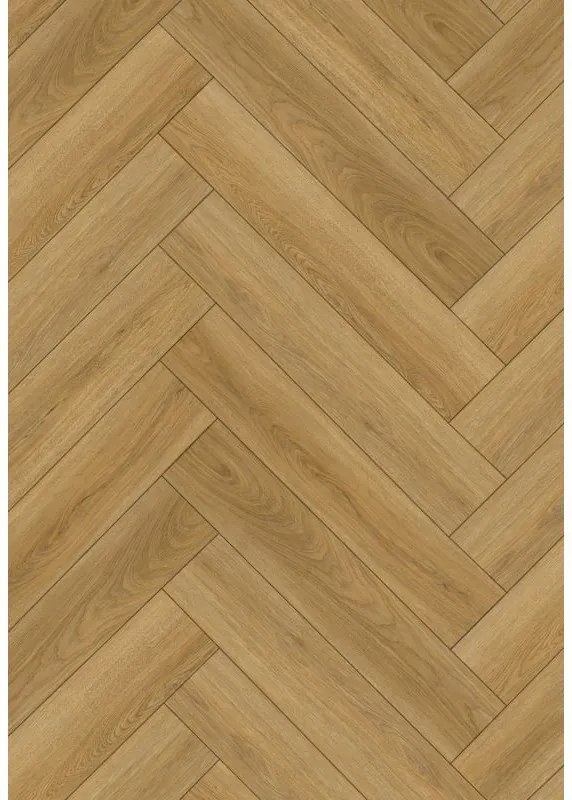 Mexen Chattanooga  panouri vinilice chevron 570 x 95 mm LVT Dryback 2,5 mm, suport PVC, 4 V-canale, Stejar