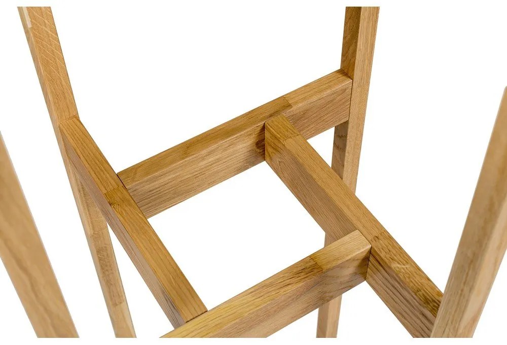 Cuier din lemn masiv de stejar Woodman Hilbert