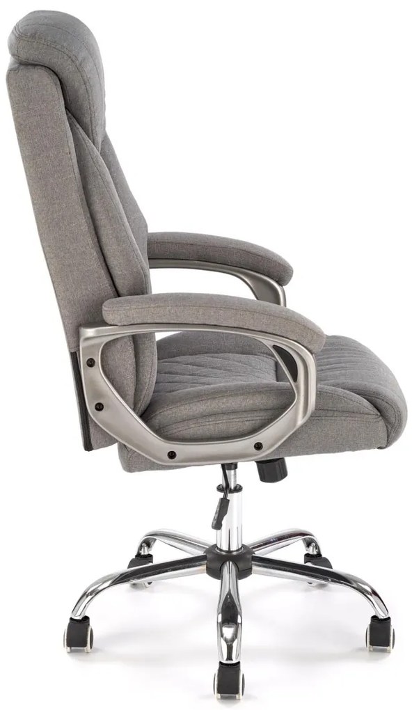 Scaun de birou Helder 2 piele ecologica gri H120 cm