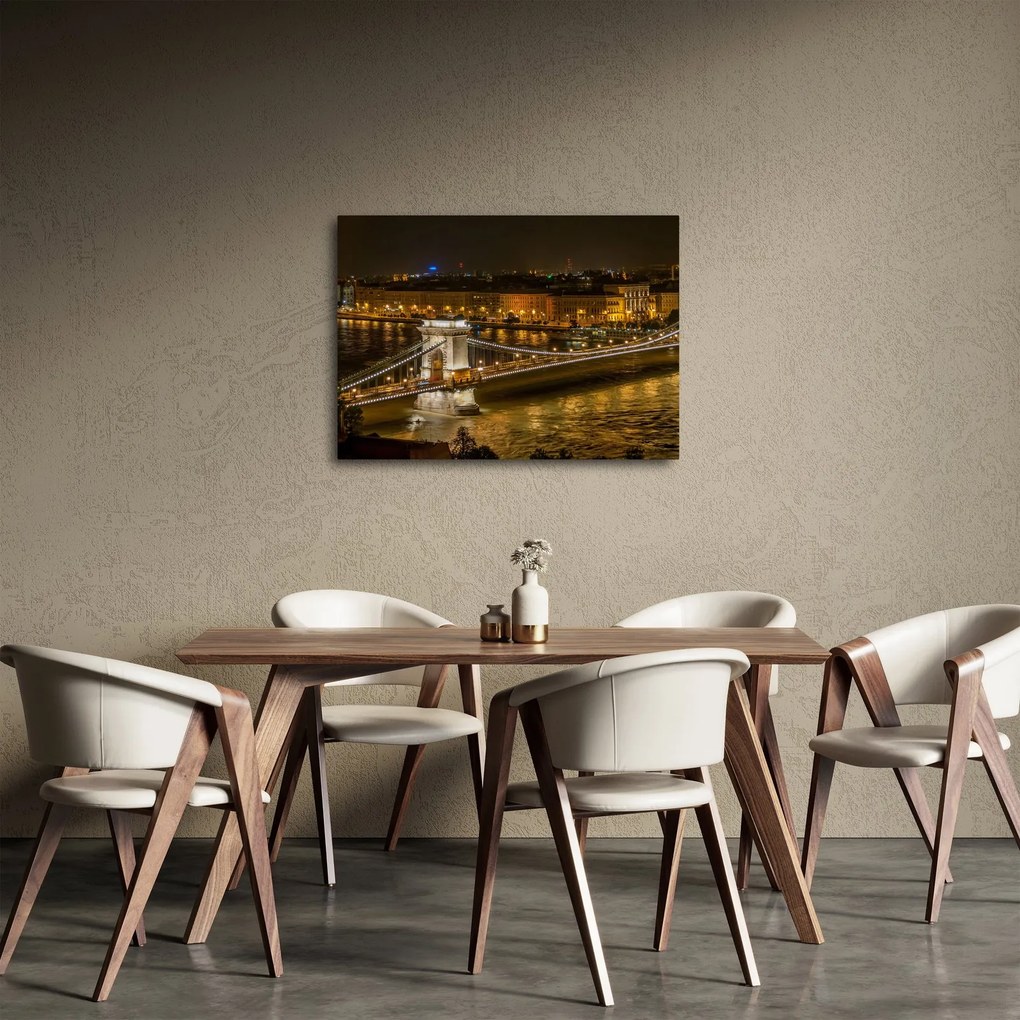 Tablou orașului nocturn (70x50 cm)