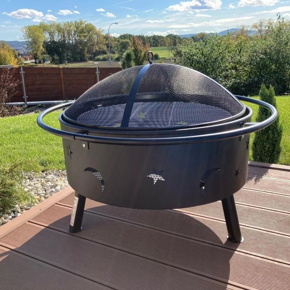 Vatră de grădină cu grătar Avenberg WILDFIRE