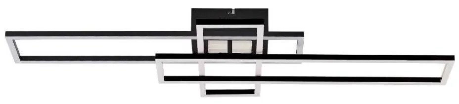 Plafonieră LED dimabilă Zuma Line MS243-BK LUMENZ LED/55W/230V 3000-6000K negru + telecomandă