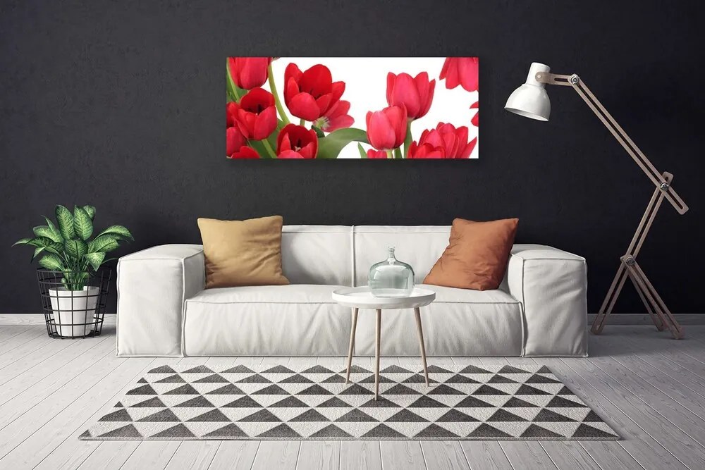 Tablou pe panza canvas Lalele Floral Red