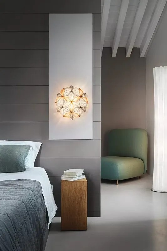 Aplica perete sau tavan design unicat realizata manual La Vie Mini Amber