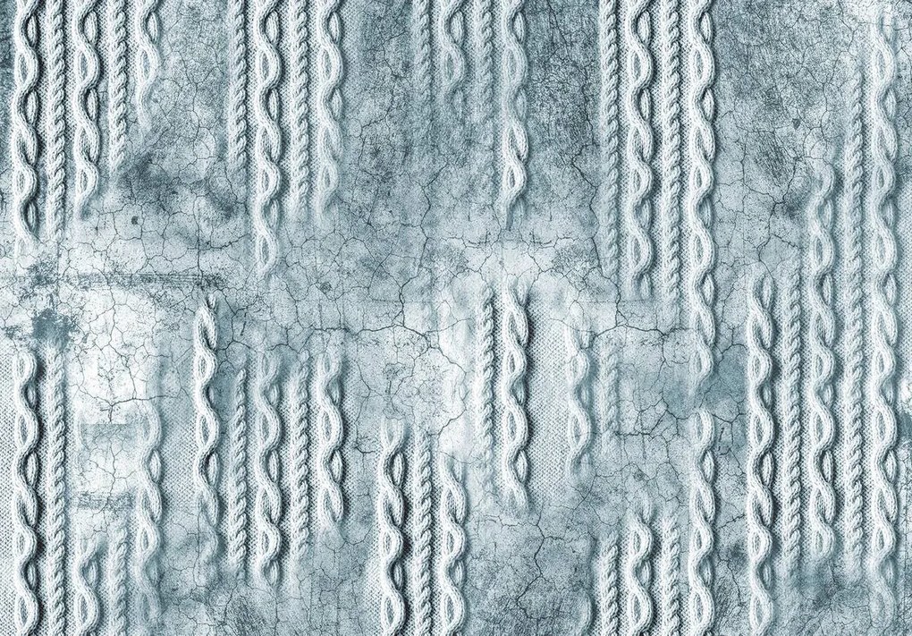 Fototapet - Legătura din beton - albastră (152,5x104 cm)