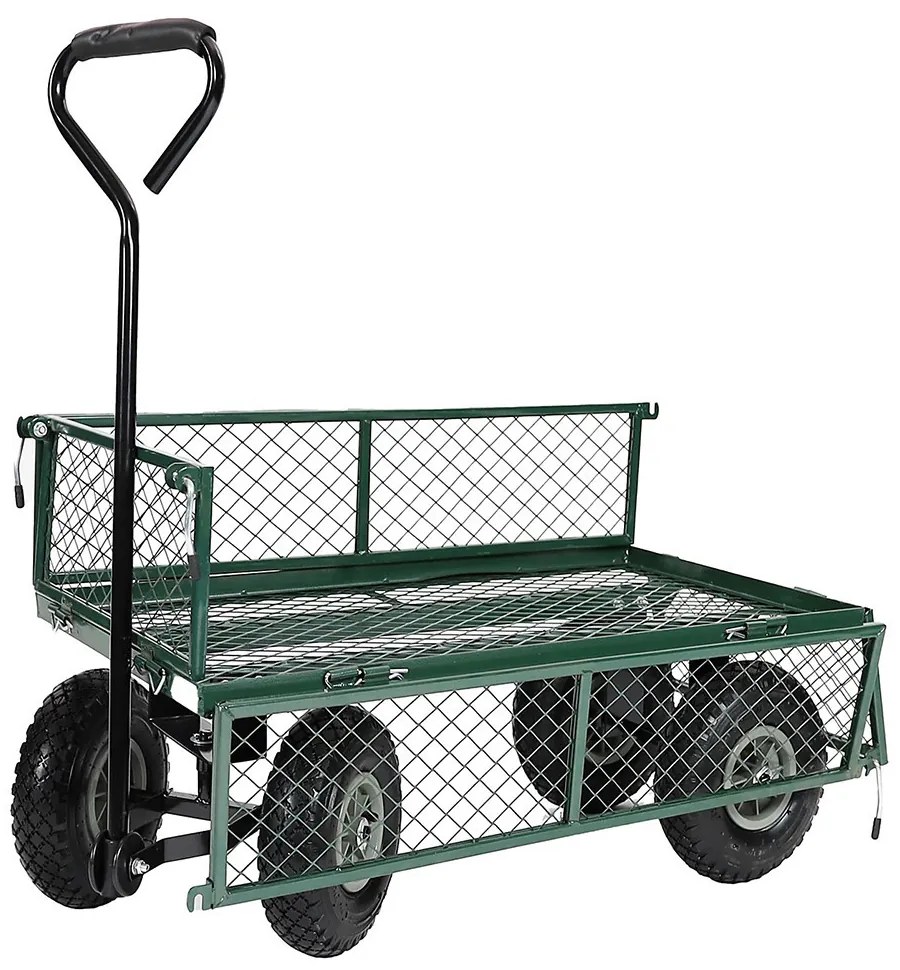 Cărărușă metalică de grădină, capacitate de încărcare 300 kg