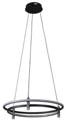 Lustră LED reglabilă suspendată pe cablu, 100W, 230V, 3000–6500K, Ø 60 cm, cu telecomandă