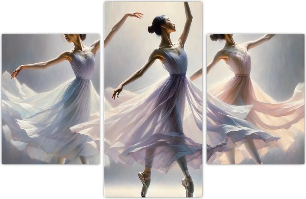 Tablou - Trei balerine (90x60 cm)