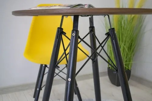 Masă rotundă ANELLO Dark Ash 60cm