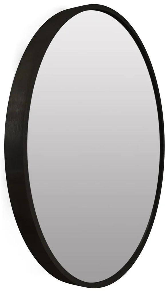 Oglinda rotunda neagra TELA Diametrul oglinzii: 40 cm