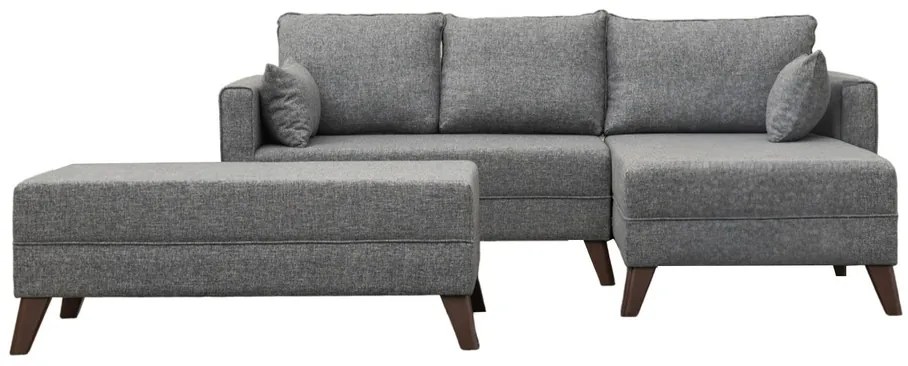 Canapea extensibilă de colț Bella Corner Right 2 Grey