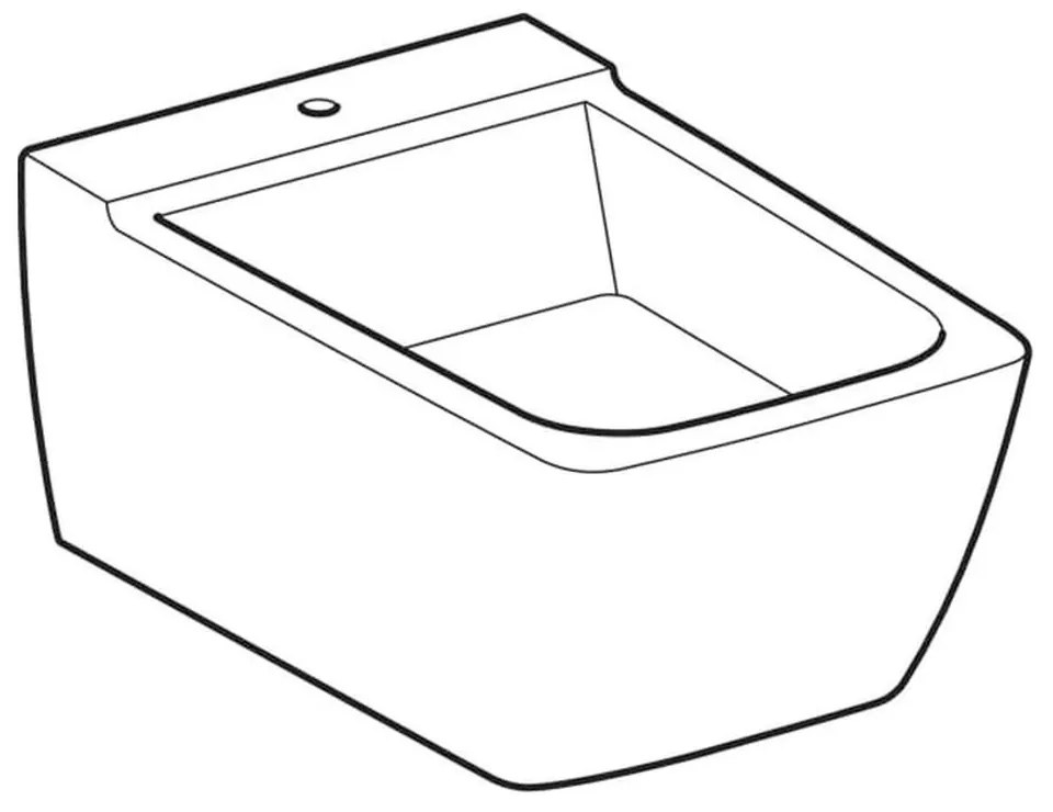 Bideu suspendat 540x350x235 mm, cu KeraTect, alb