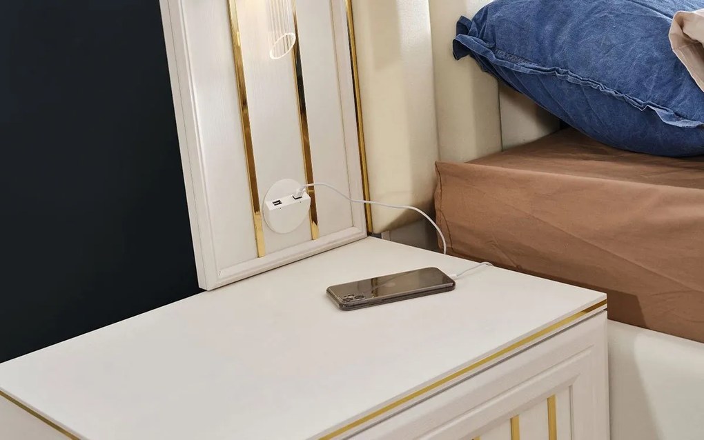 Valentina Set de mobila turcesc de elită pentru dormitor în stilul Modern