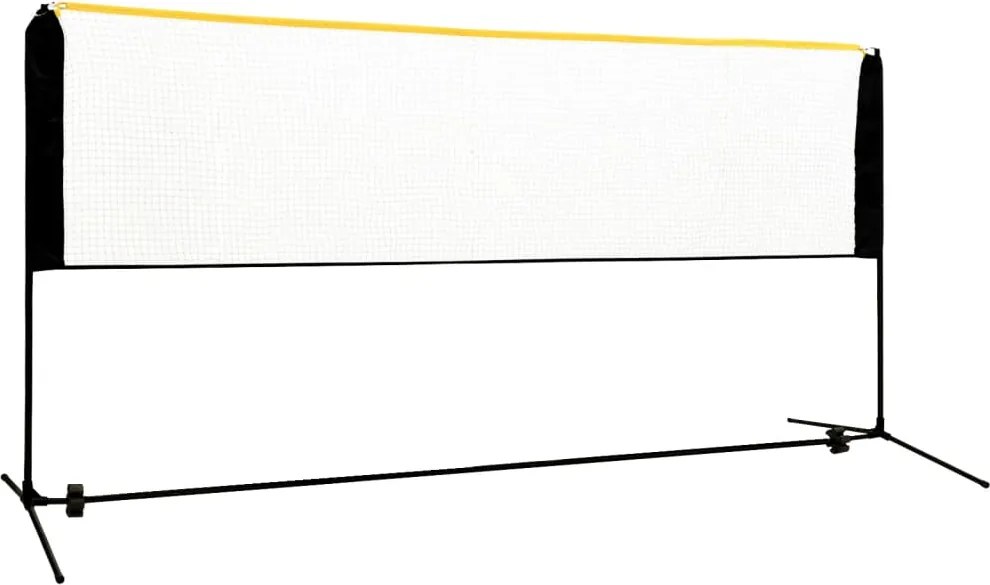 vidaXL Plasă de badminton reglabilă, 300x103x94-158 cm, metal