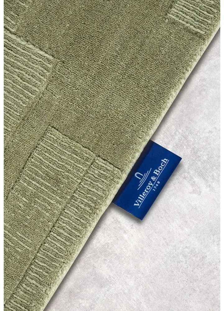 Covor tip traversă verde țesut manual din lână 80x250 cm Wilhelmine – Villeroy&Boch