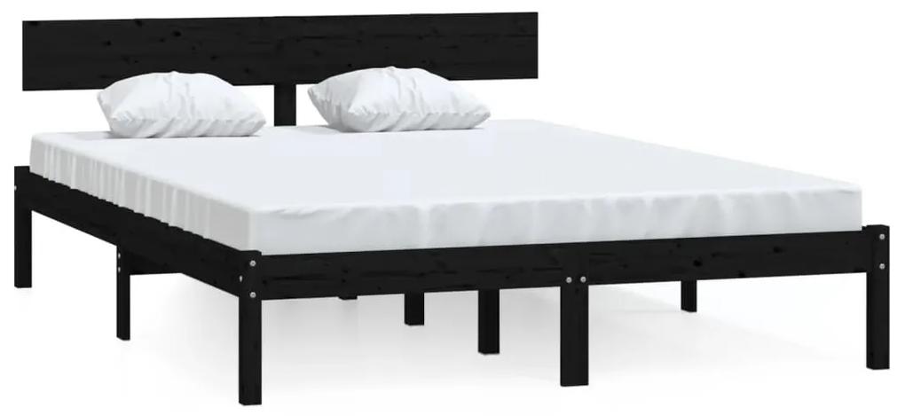 810161 vidaXL Cadru de pat, 160x200 cm, lemn masiv de pin