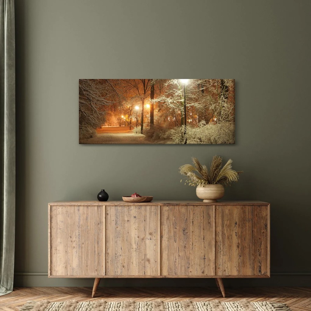 Tablou - Parcul înzăpezit (120x50 cm)