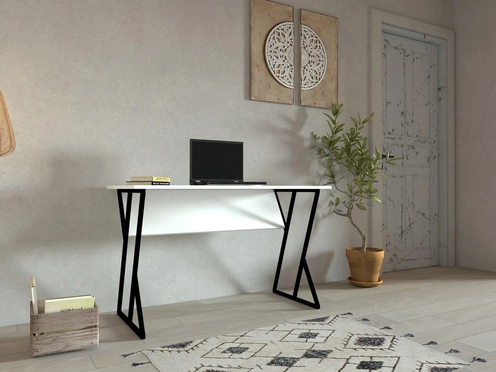 Masă PC Lotude (alb) . 1094875